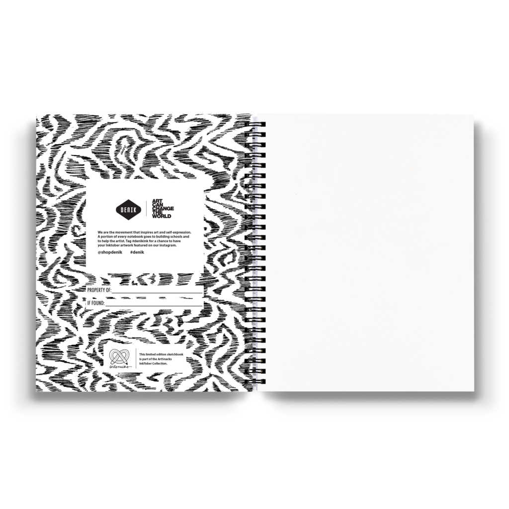 Denik White Medium Wire-O Notebook - 7" x 9"