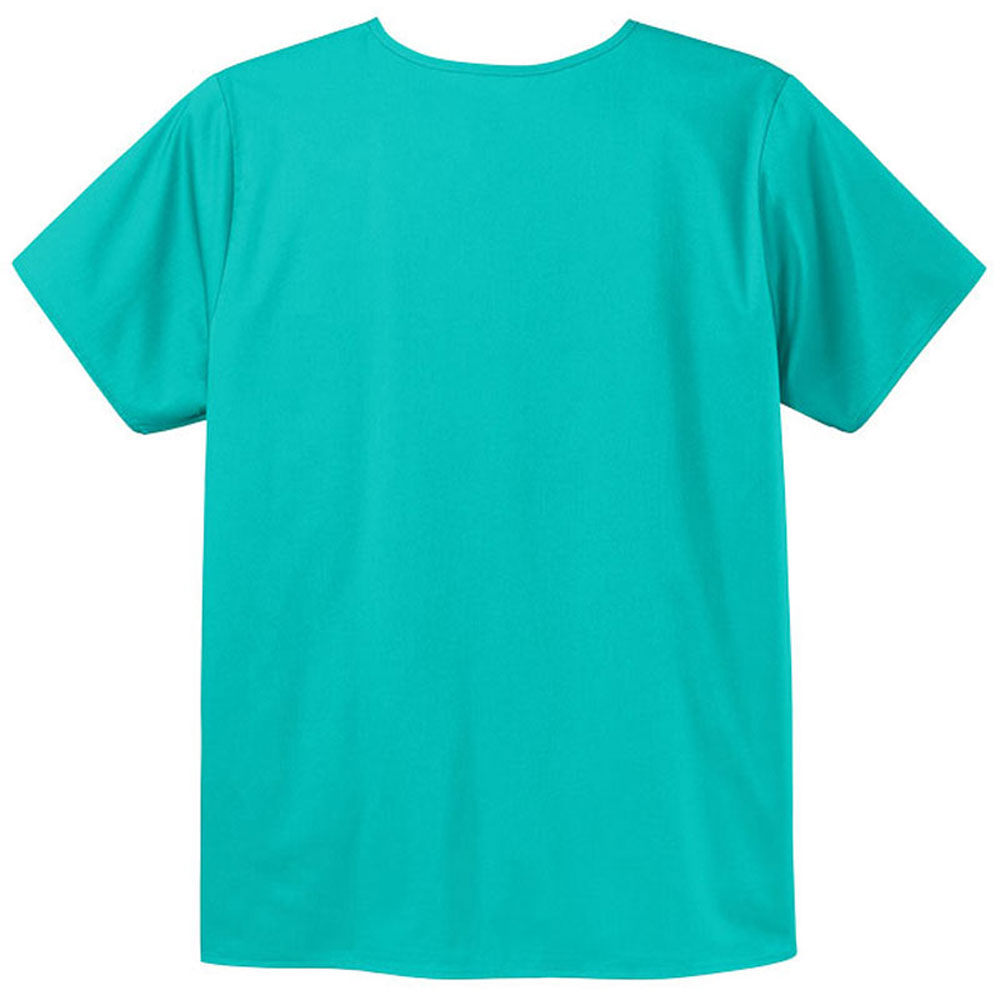 WonderWink Unisex Teal Blue WorkFlex Chest Pocket V-Neck Top