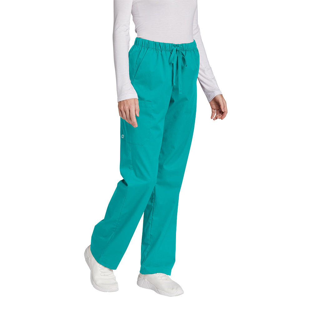 WonderWink Women's Teal Blue WorkFlex Cargo Pant