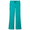 WonderWink Women's Teal Blue WorkFlex Flare Leg Cargo Pant