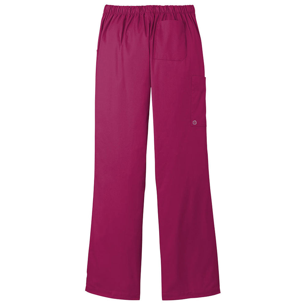 WonderWink Women's Wine WorkFlex Flare Leg Cargo Pant