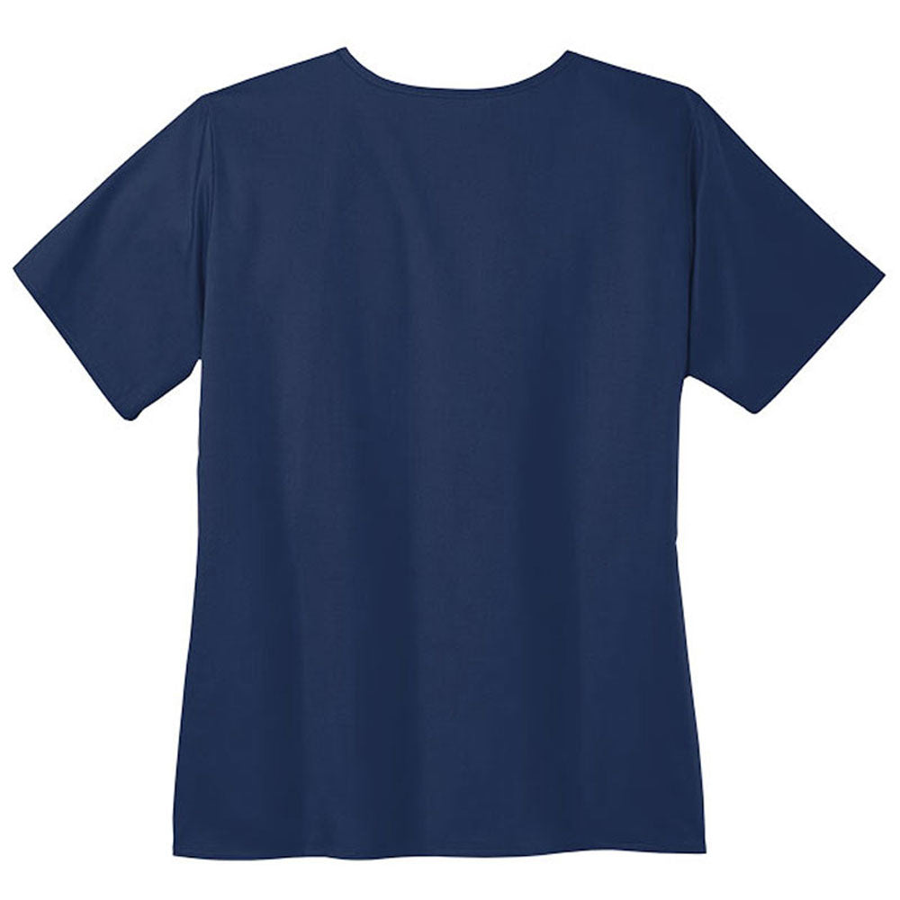 WonderWink Women's Navy WorkFlex Mock Wrap Top