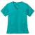 WonderWink Women's Teal Blue WorkFlex Mock Wrap Top