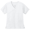 WonderWink Women's White WorkFlex Mock Wrap Top