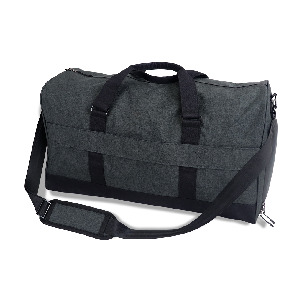 Zusa 3 Day Black Heather Weekender Duffel