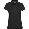 Stormtech Women's Black/Graphite Inertia Sport Polo