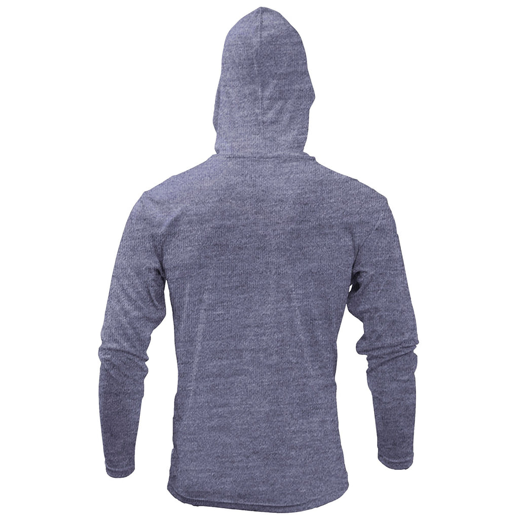 BAW Men's Heather Purple Xtreme-Tek Long Sleeve Hood