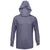 BAW Men's Heather Purple Xtreme-Tek Long Sleeve Hood