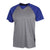 BAW Charcoal/Royal Xtreme Tek Baseball Shirt