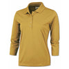 BAW Women's Vegas Gold Xtreme Tek 3/4 Sleeve Polo