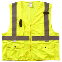 Xtreme Visibility Unisex Yellow Surveyor Class 2 Zip Vest