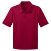 Port Authority Youth Red Silk Touch Performance Polo