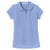 Port Authority Girls Light Blue Silk Touch Peter Pan Collar Polo