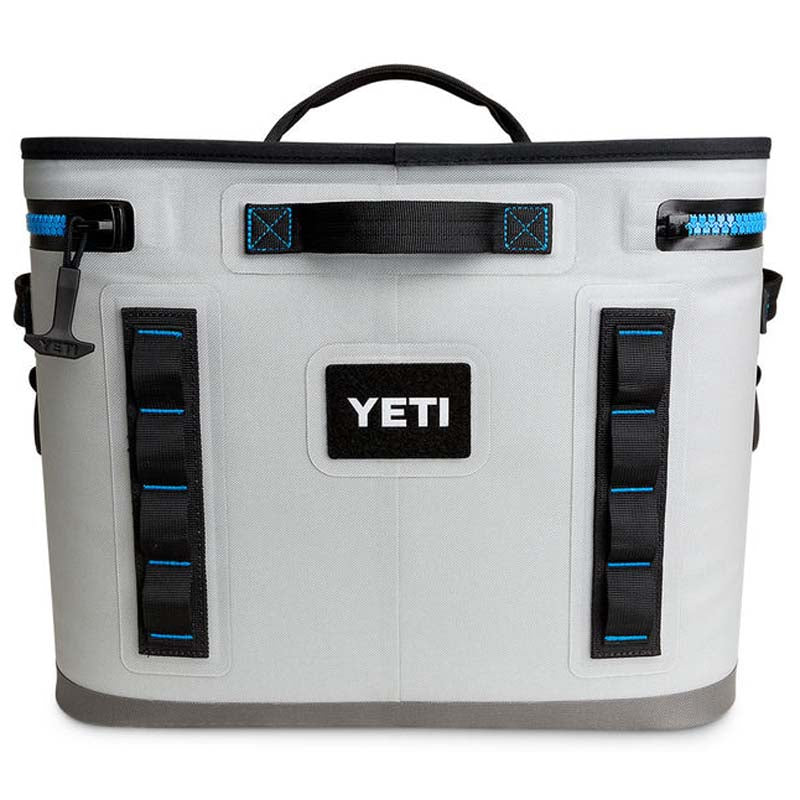 YETI Fog Grey/Tahoe Blue Hopper Flip 18 Cooler