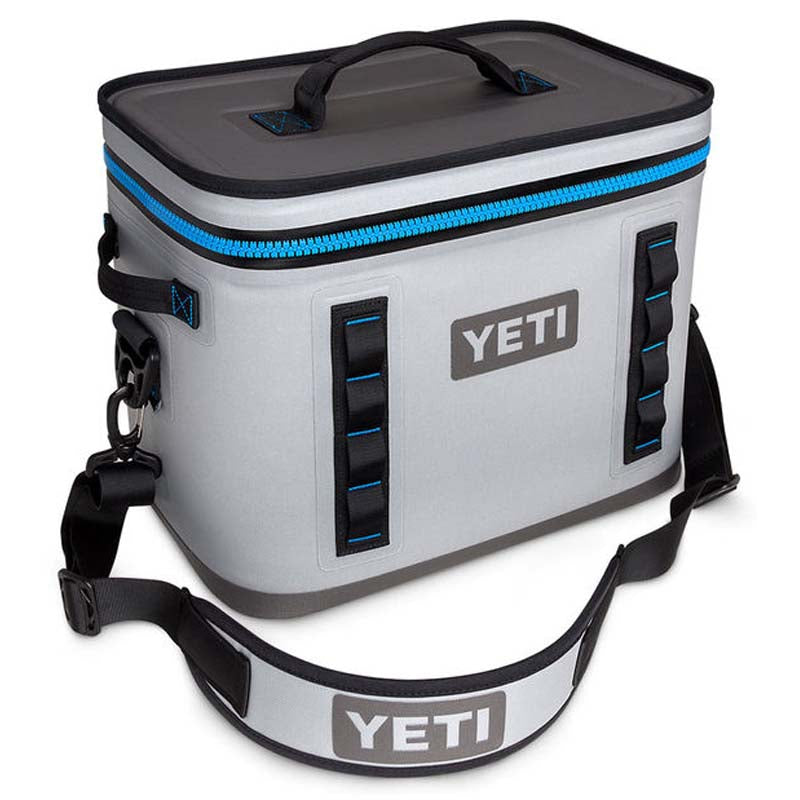 YETI Fog Grey/Tahoe Blue Hopper Flip 18 Cooler