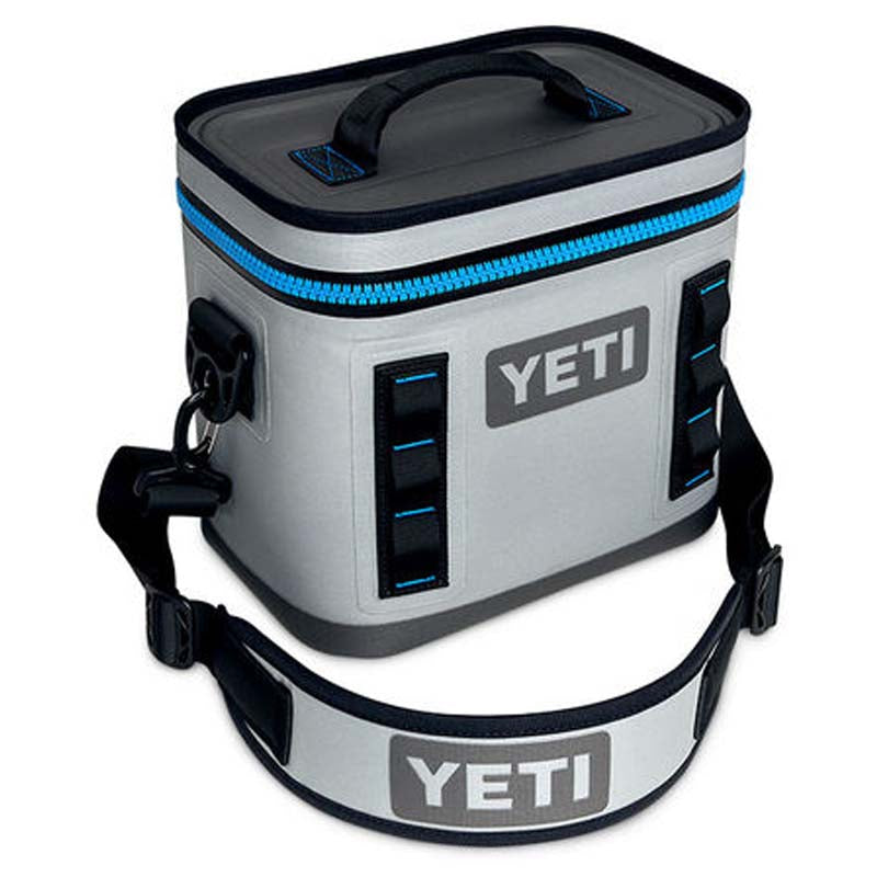 YETI Fog Grey/Tahoe Blue Hopper Flip 8 Cooler