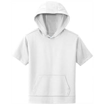 Sport-Tek Youth White Sport-Wick Fleece Short Sleeve Pullover Hoodie