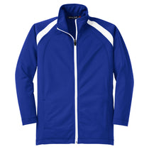 Sport-Tek Youth True Royal/White Tricot Track Jacket