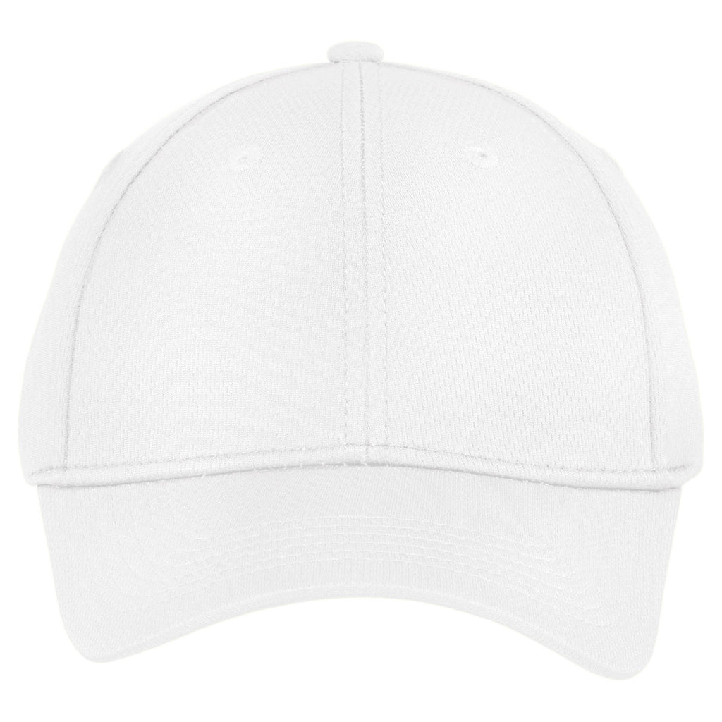 Sport-Tek Youth White PosiCharge RacerMesh Cap