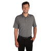 Zusa 3 Day Men's Steel/Black Heather Stripe Polo