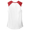 Alternative Apparel Women's White/Red Team Player Vintage 50/50 Tee