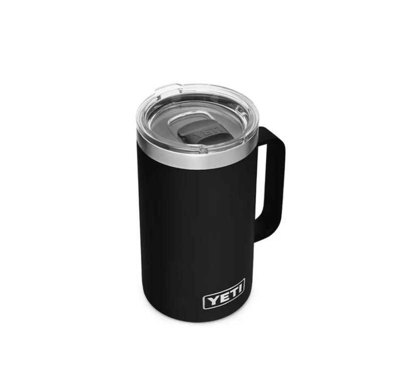 YETI Black Rambler 24 oz Mug