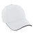 AHEAD White Textured Poly Contrast Bill Cap