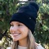 Zusa Black Hyland Knit Beanie