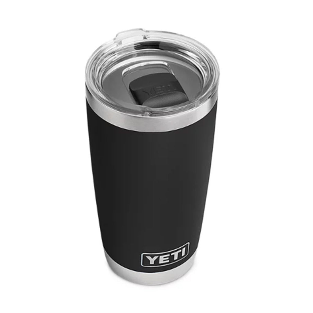 Quick Ship YETI Black Rambler 20 oz. Tumbler