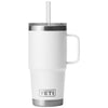 YETI White Rambler 25 oz Mug W/Straw Lid