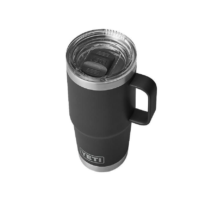 YETI Black Rambler 20 oz Travel Mug